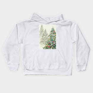 Christmas trees Kids Hoodie